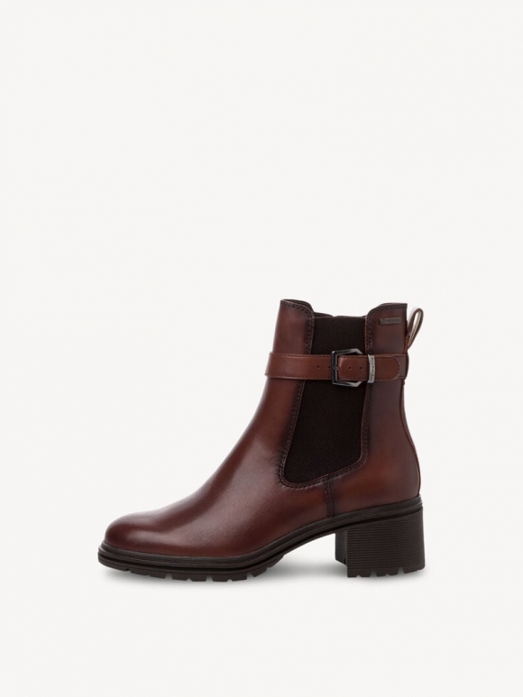 Tamaris Leder Stiefelette Gore-tex - Braun