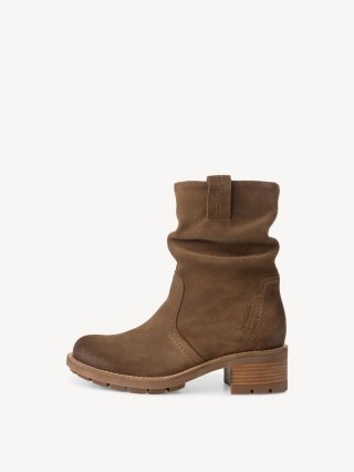 Tamaris Lederstiefelette - Braun Tamaris Lederstiefelette - Braun
