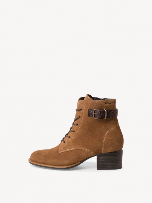 Tamaris Lederstiefelette - Braun Tamaris Lederstiefelette - Braun