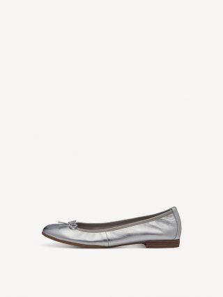 Tamaris Lederballerina - Silber Tamaris Lederballerina - Silber