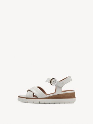 Tamaris Ledersandalette - Weiß
