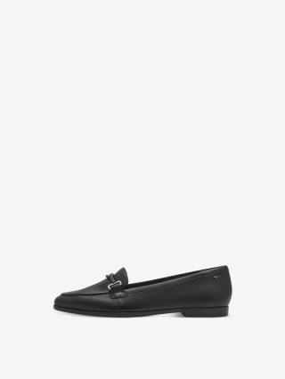 Tamaris Lederslipper - Schwarz