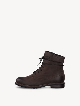Tamaris Lederstiefelette - Braun Tamaris Lederstiefelette - Braun