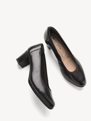 Tamaris Lederpumps - Schwarz