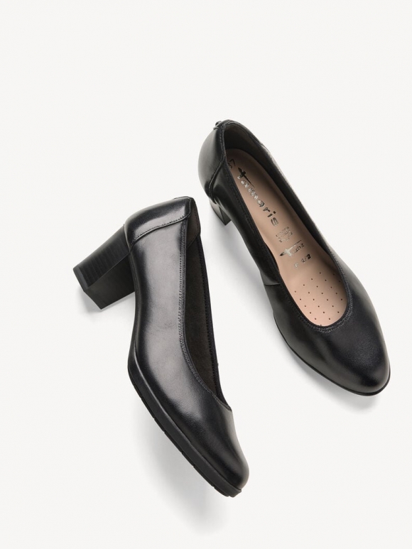 Tamaris Lederpumps - Schwarz Tamaris Lederpumps - Schwarz
