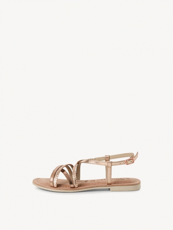 Tamaris Ledersandale - Metallic Tamaris Ledersandale - Metallic