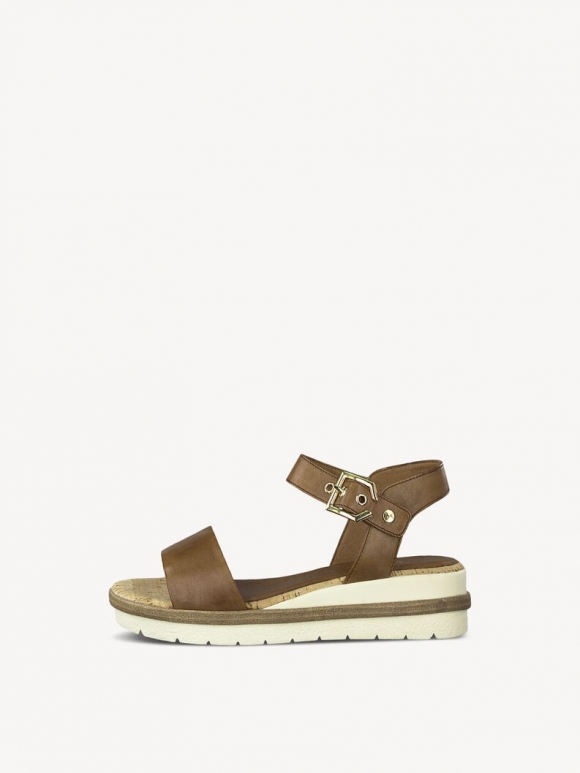 Tamaris Ledersandalette - Braun
