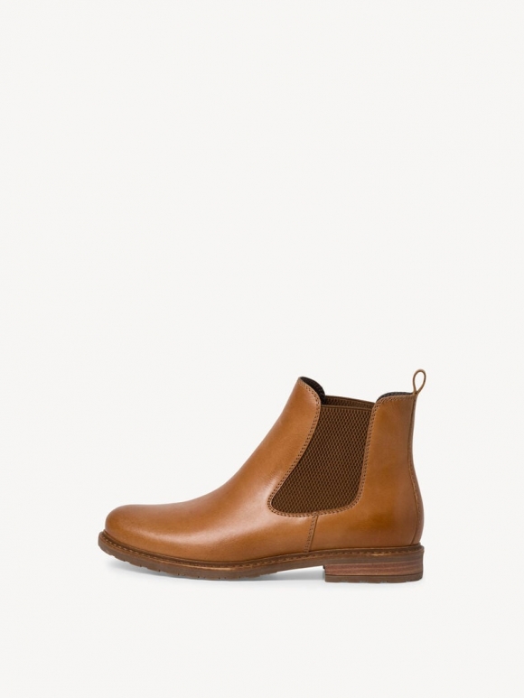 Tamaris Leder Chelsea Boot - Braun