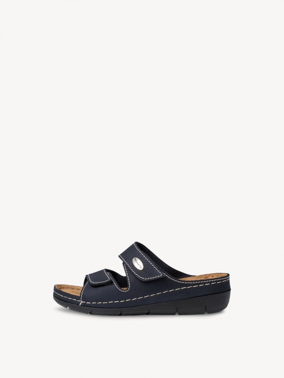 Tamaris Lederpantolette - Blau Tamaris Lederpantolette - Blau