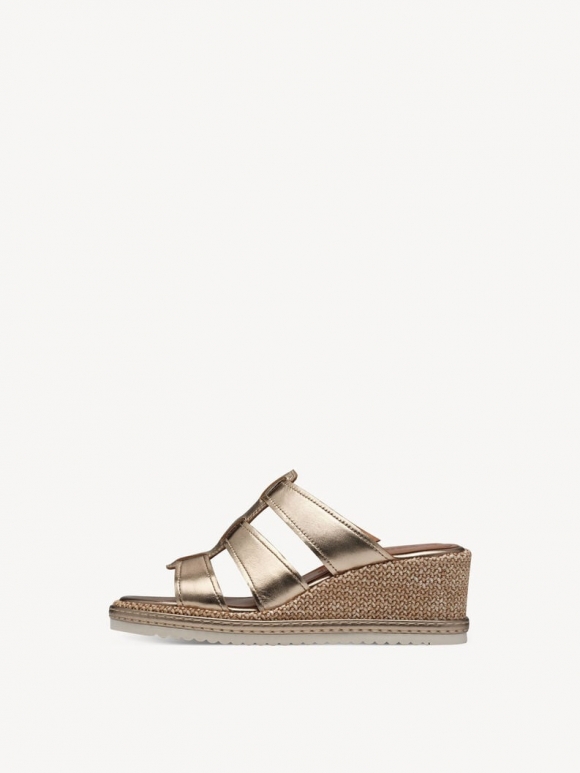 Tamaris Lederpantolette - Metallic Tamaris Lederpantolette - Metallic