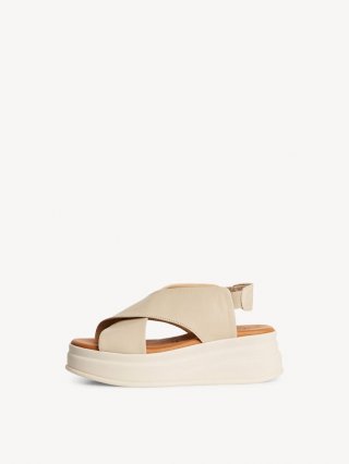 Tamaris Ledersandalette - Beige