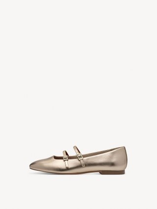 Tamaris Lederballerina - Metallic Tamaris Lederballerina - Metallic
