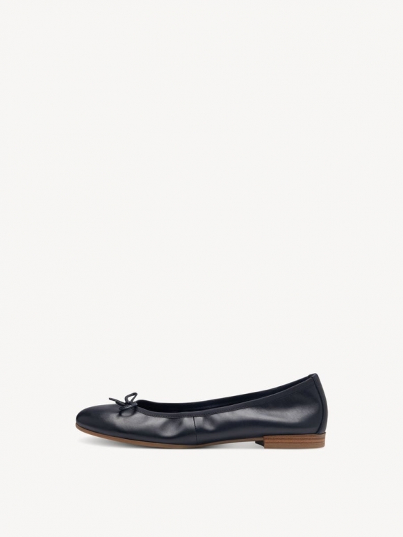 Tamaris Lederballerina - Blau Tamaris Lederballerina - Blau
