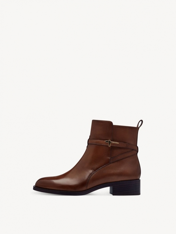 Tamaris Lederstiefelette - Braun Tamaris Lederstiefelette - Braun