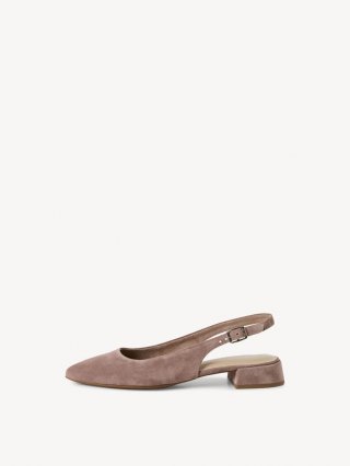 Tamaris Lederslingpumps - Beige Tamaris Lederslingpumps - Beige