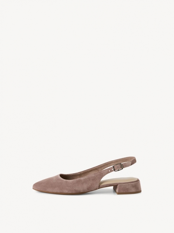 Tamaris Lederslingpumps - Beige Tamaris Lederslingpumps - Beige