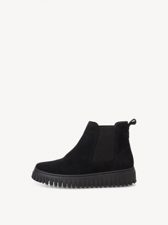 Tamaris Leder Chelsea Boot - Schwarz Tamaris Leder Chelsea Boot - Schwarz