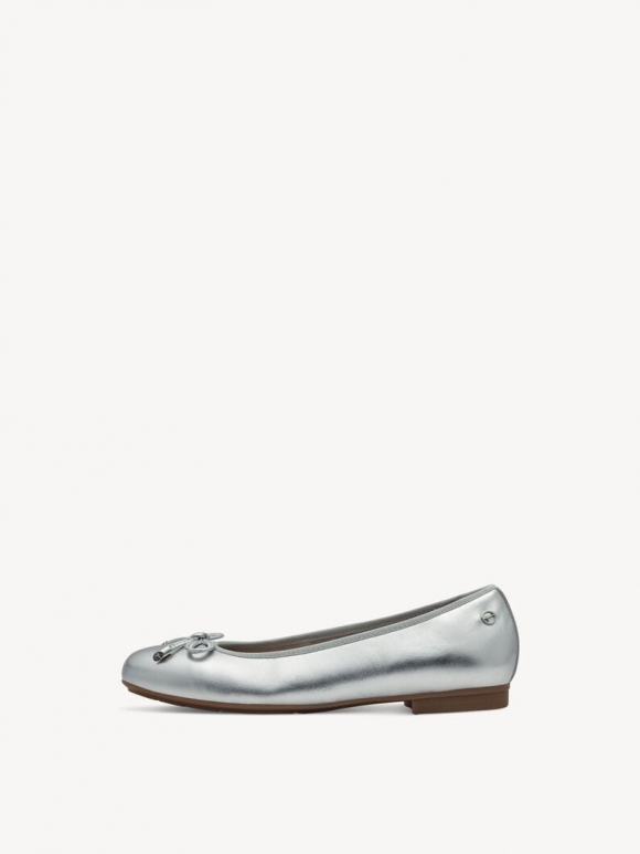 Tamaris Lederballerina - Metallic Tamaris Lederballerina - Metallic