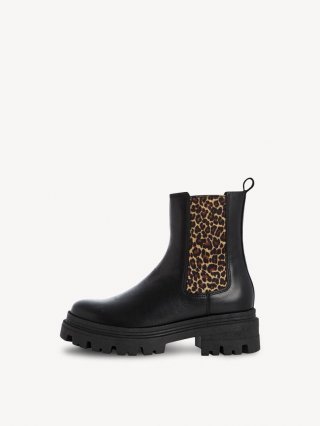 Tamaris Leder Chelsea Boot - Schwarz Tamaris Leder Chelsea Boot - Schwarz