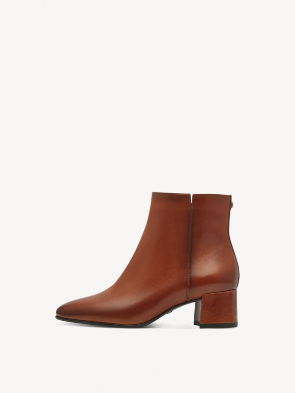Tamaris Lederstiefelette - Braun Tamaris Lederstiefelette - Braun