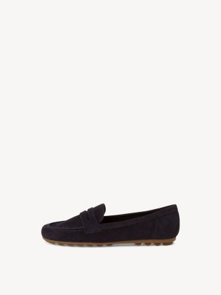 Tamaris Ledermoccassin - Blau