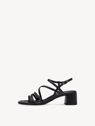 Tamaris Ledersandalette - Schwarz