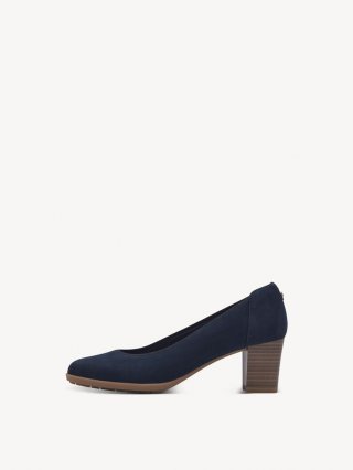 Tamaris Lederpumps - Blau