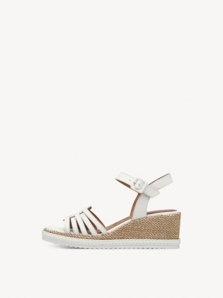 Tamaris Ledersandalette - Weiß