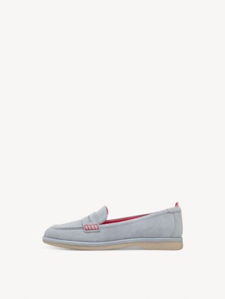 Tamaris Lederslipper - Blau