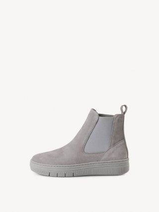 Tamaris Leder Chelsea Boot - Grau