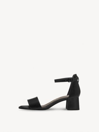 Tamaris Ledersandalette - Schwarz
