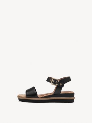 Tamaris Ledersandalette - Schwarz