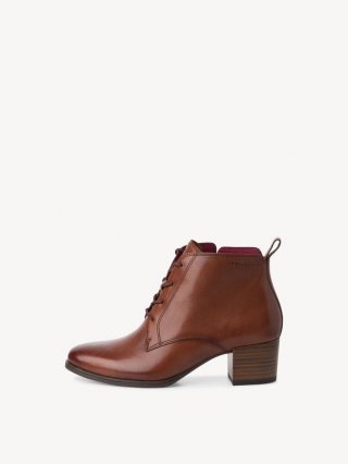 Tamaris Lederstiefelette - Braun Tamaris Lederstiefelette - Braun