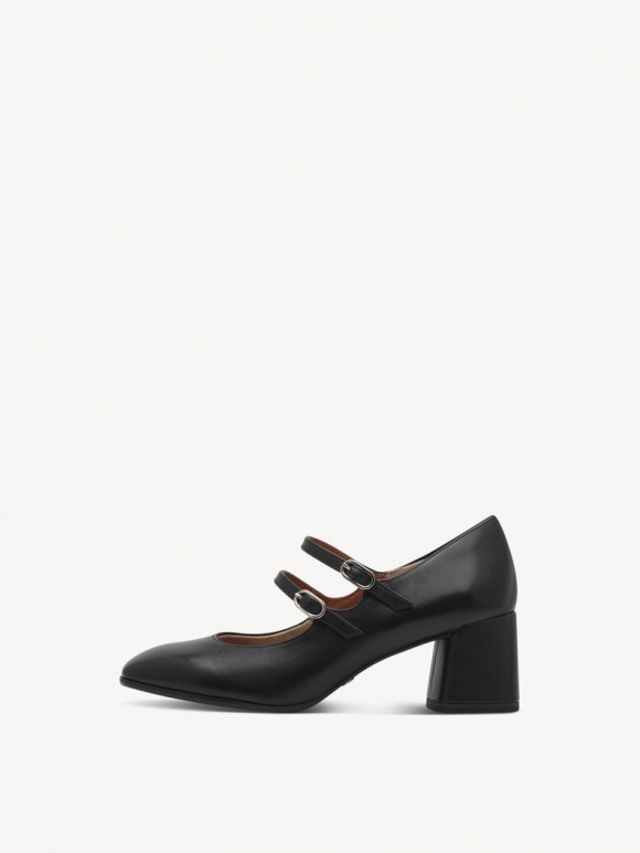 Tamaris Lederpumps - Schwarz Tamaris Lederpumps - Schwarz