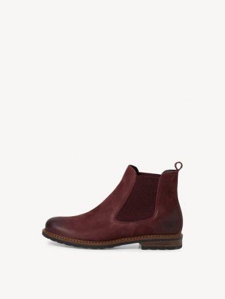 Tamaris Leder Chelsea Boot - Rot