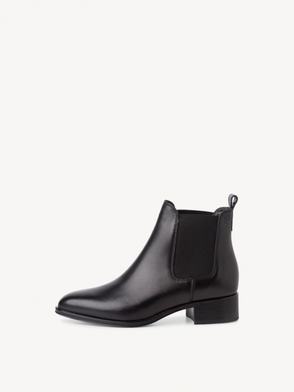 Tamaris Leder Chelsea Boot - Schwarz