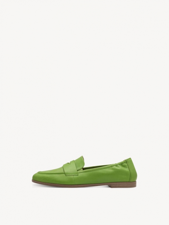 Tamaris Lederslipper - Grün Tamaris Lederslipper - Grün