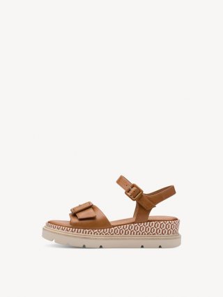 Tamaris Ledersandalette - Braun