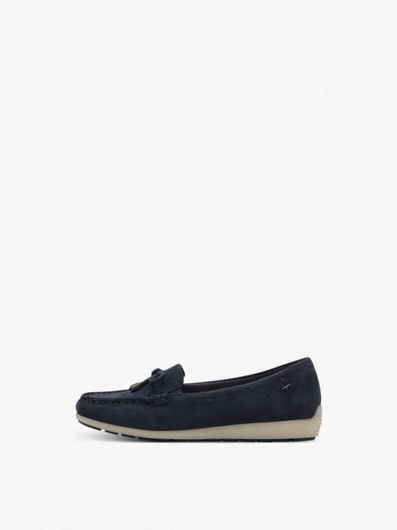 Tamaris Lederslipper - Blau