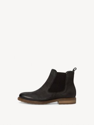 Tamaris Leder Chelsea Boot - Schwarz Tamaris Leder Chelsea Boot - Schwarz