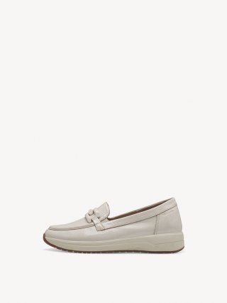 Tamaris Lederslipper - Beige