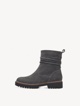 Tamaris Lederstiefelette - Grau