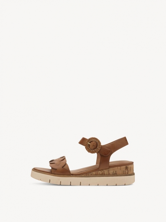 Tamaris Ledersandalette - Braun