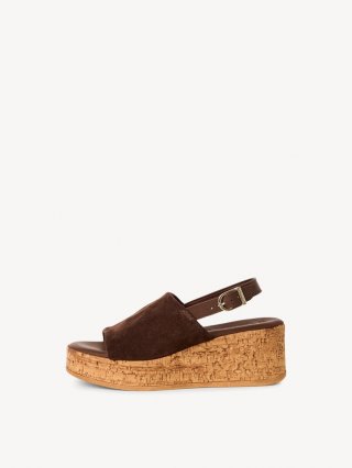 Tamaris Ledersandalette - Braun Tamaris Ledersandalette - Braun