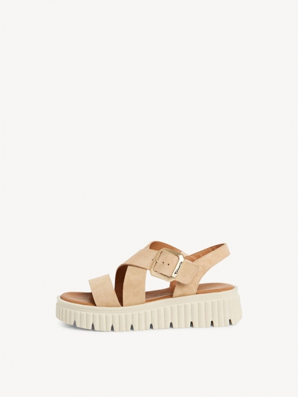 Tamaris Ledersandalette - Beige