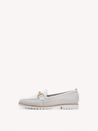 Tamaris Lederslipper - Weiß