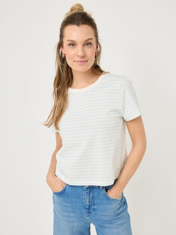 Tamaris Cropped T-shirt - Blau