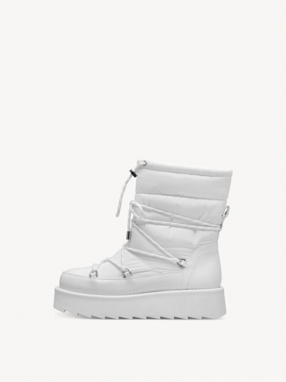 Tamaris Stiefelette - Weiß Warmfutter