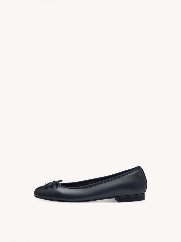 Tamaris Lederballerina - Blau