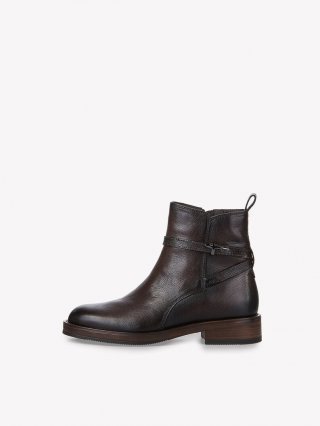 Tamaris Lederstiefelette - Braun
